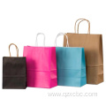 Portable kraft paper bag high-grade custom simple shopping